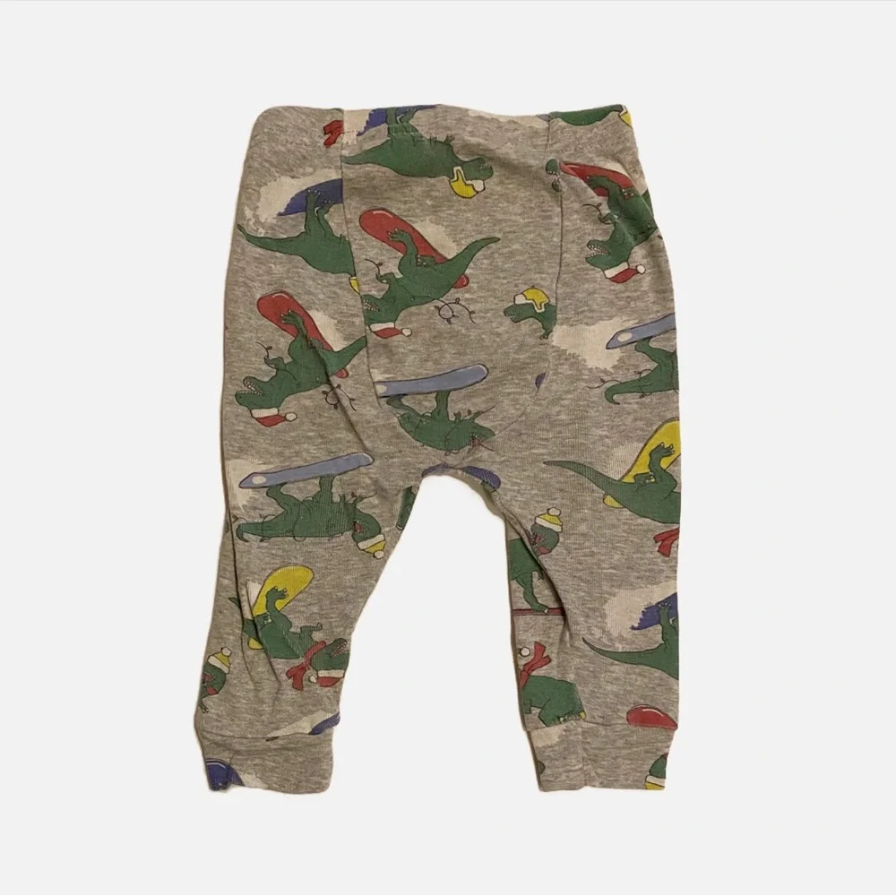 2/$25 - GAP Kids Snowboarding Dinosaur Pajama Set - size 6-12 mo